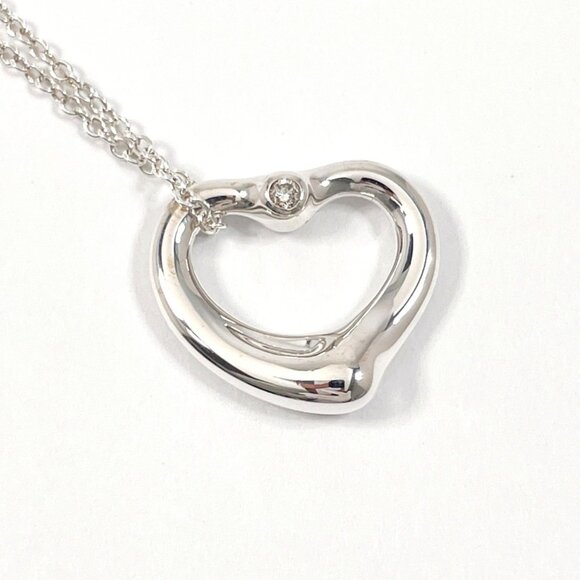 TIFFANY & CO. Silver Diamond Necklace - Picture 1 of 7